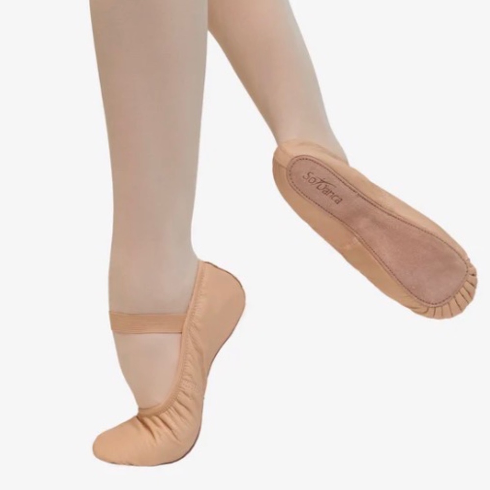 So Danca BELLA - SD69L ADULT PREMIUM LEATHER FULL SOLE BALLET SLIPPER NWT